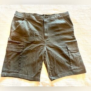 Stanley Men's Charcoal Canvas Cargo Shorts Size 42